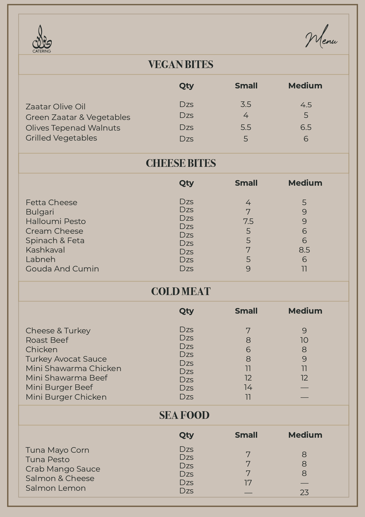 Online Menu — pages 3
