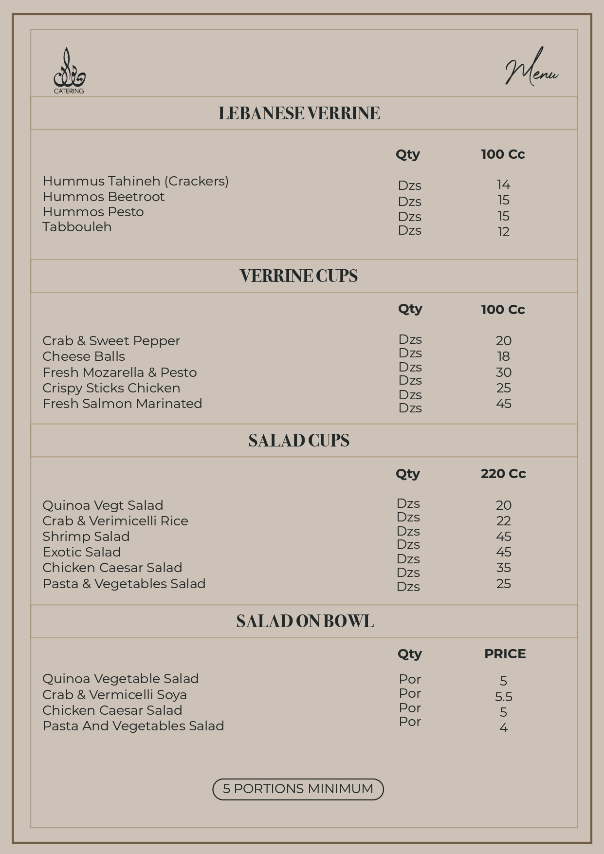 Online Menu — pages 4